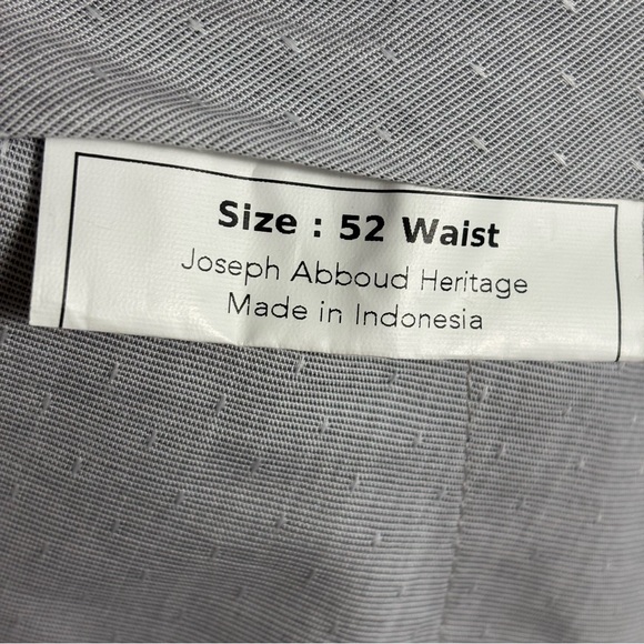Joseph Abboud Heritage Leomaster 100% Linen Dress Pants Size 52 Raw Hem NWT - Picture 7 of 7